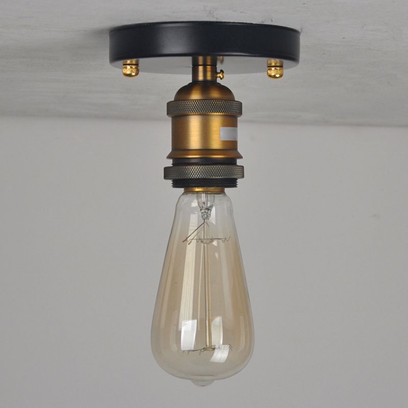Silva Industriel LED Plafonnier Noir Or Métal Salle à manger