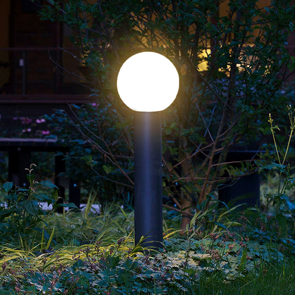 Ray Moderne LED Lampadaire Extérieur Noir Métal Allée Cour