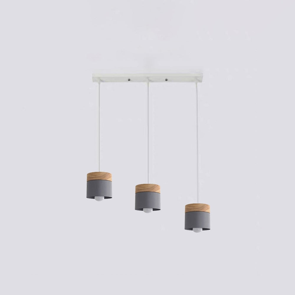 Valentina Suspension LED Macaron Nordique Métal/Bois Chambre