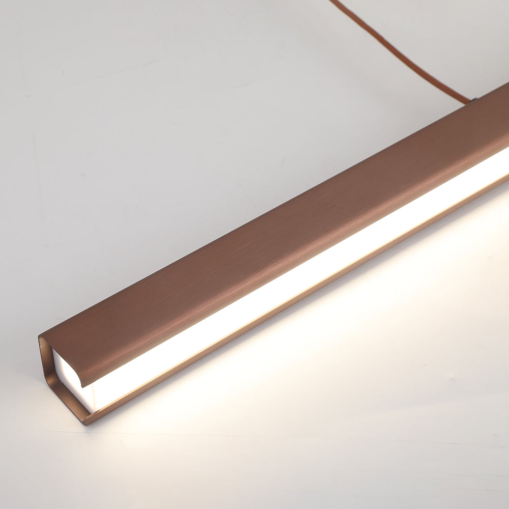 Arisha Suspension Linéaire Moderne Noir/Marron Salon
