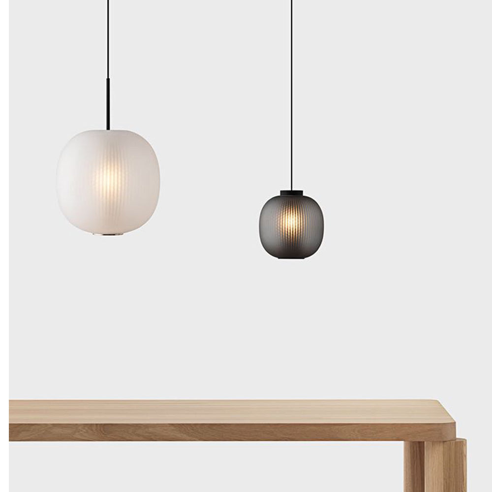 Valentina Design Luminaires Suspensions Globe Moderne Métal/Verre Gris Fumé/Blanc Sablonneux Salon