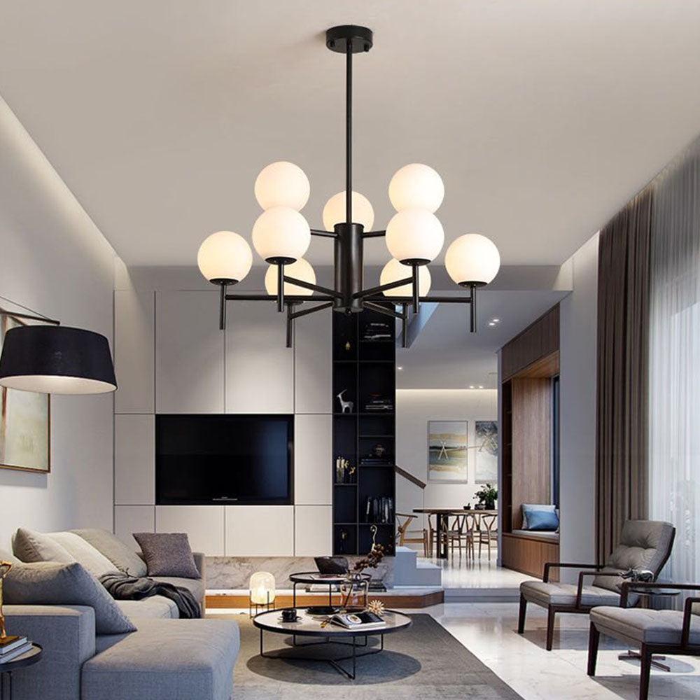 Silva Suspension Multi Nordique, Metal/Verre, Or/Noir, Chambre