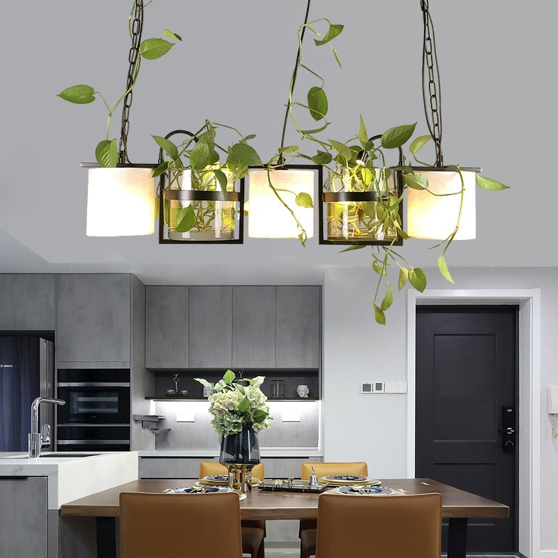 Epoch Moderne LED Suspension Noir Métal Verre Salon Salle à manger