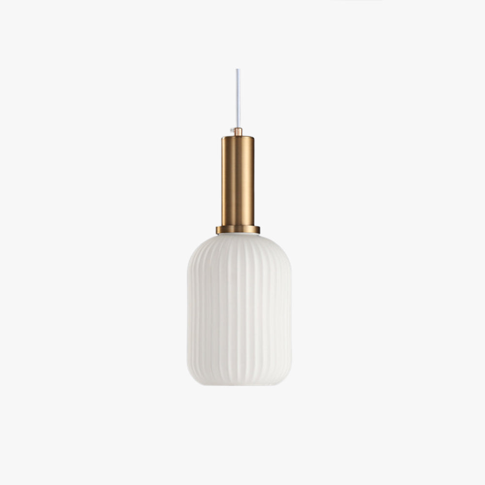 Valentina Luminaires Suspensions Cylindre Moderne Blanc