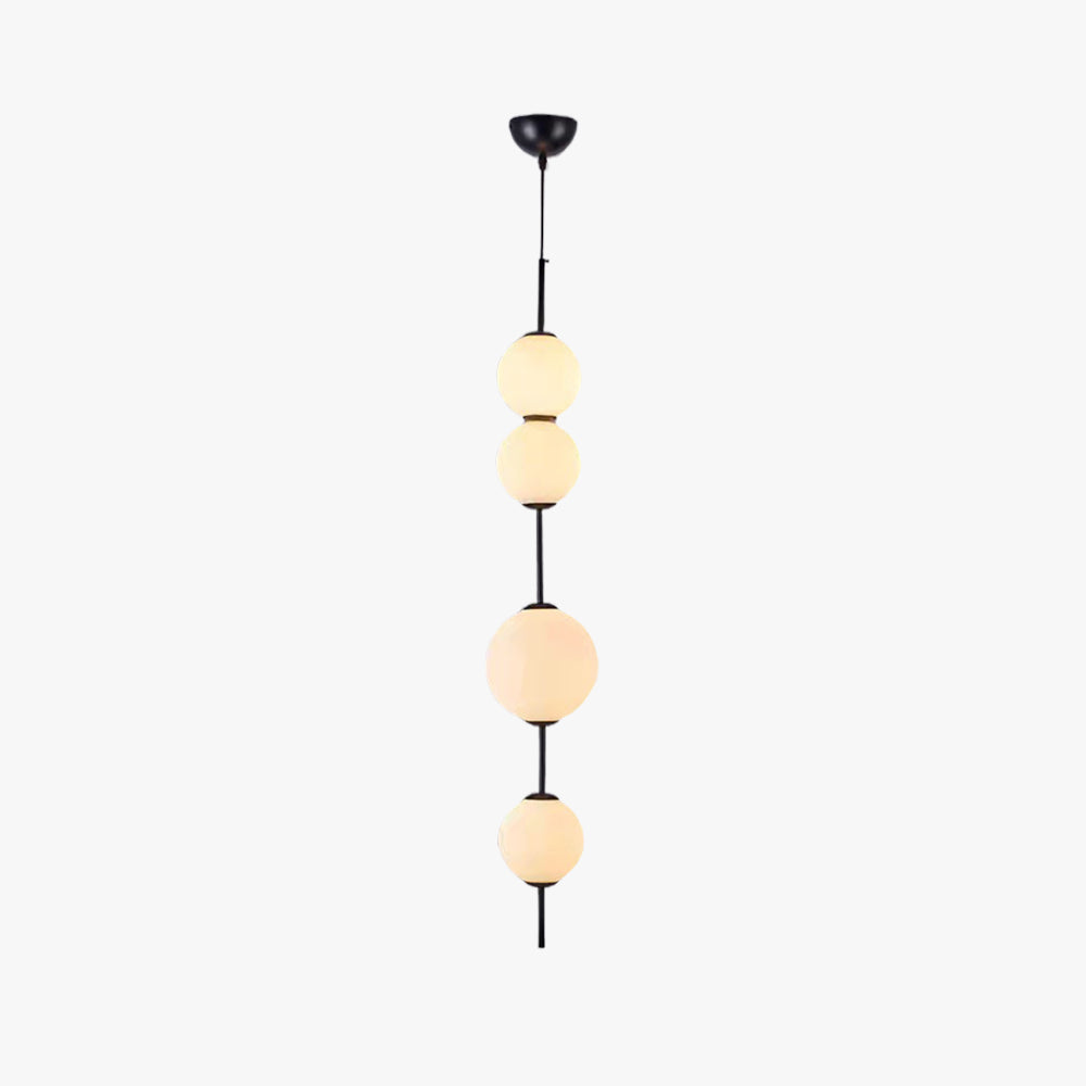 Valentina Luminaires Suspensions Bulle Moderne Simple Métal/Verre Noir Salon/Chambre à Coucher