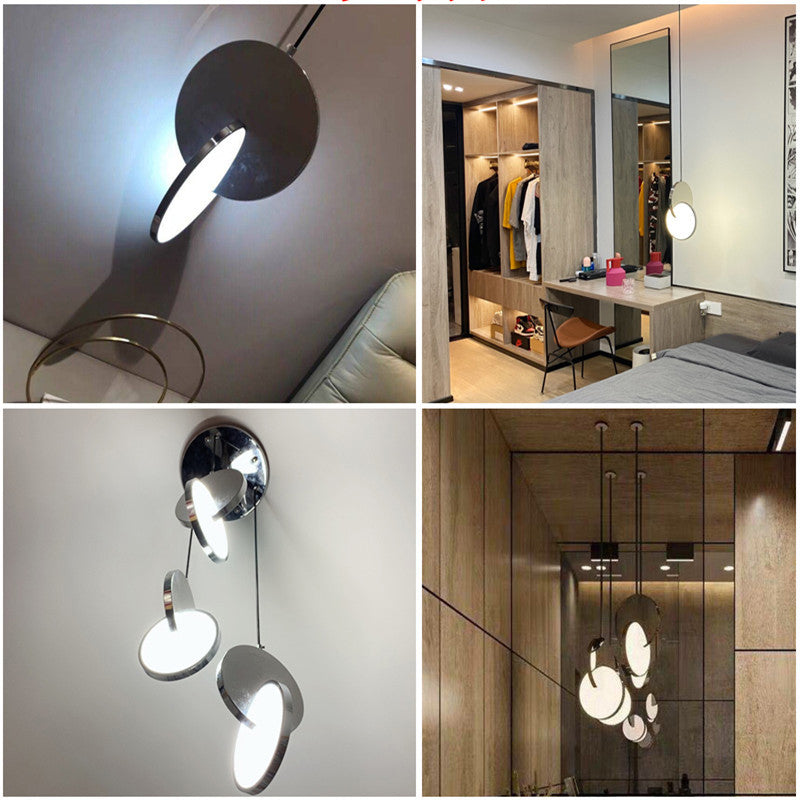 Arisha Luminaires Suspension Minimaliste Métal Or/Argent Salon
