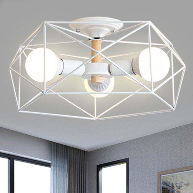 Arisha Moderne LED Plafonnier Doré/Blanc Métal Salon Chambre à coucher