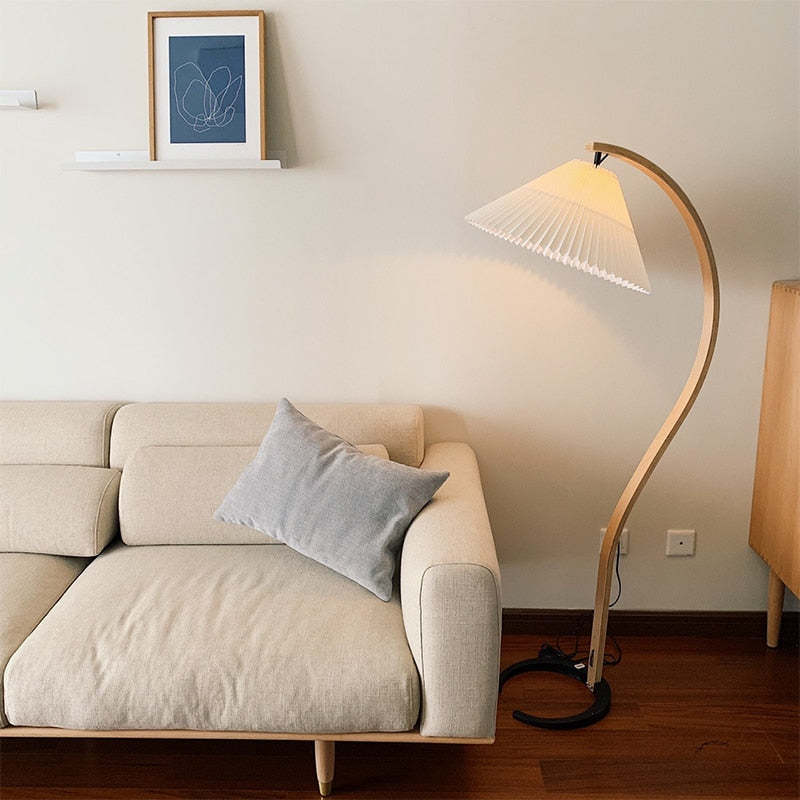 Muto Design LED Lampadaire Métal/Bois Chambre/Salon Intérieur