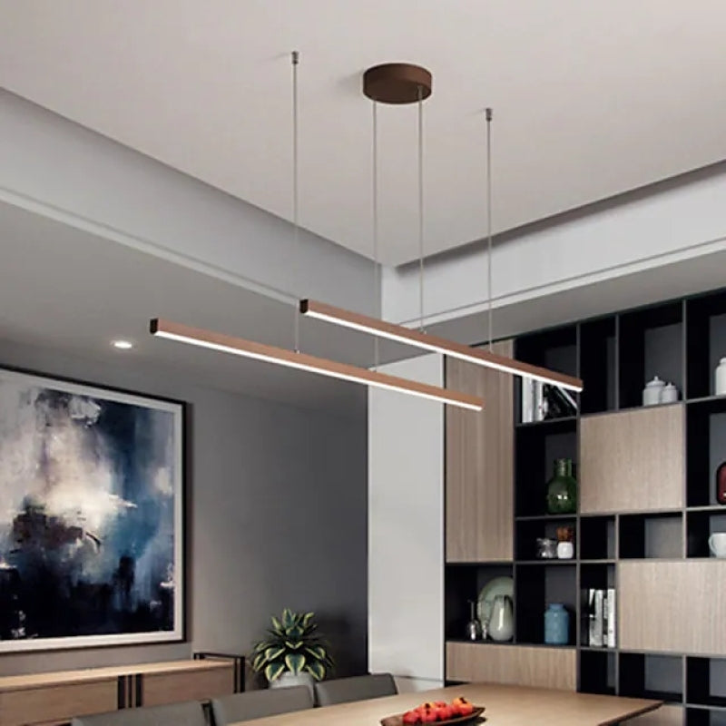 Ray Suspension Montage Rectangulaire Métal Salon