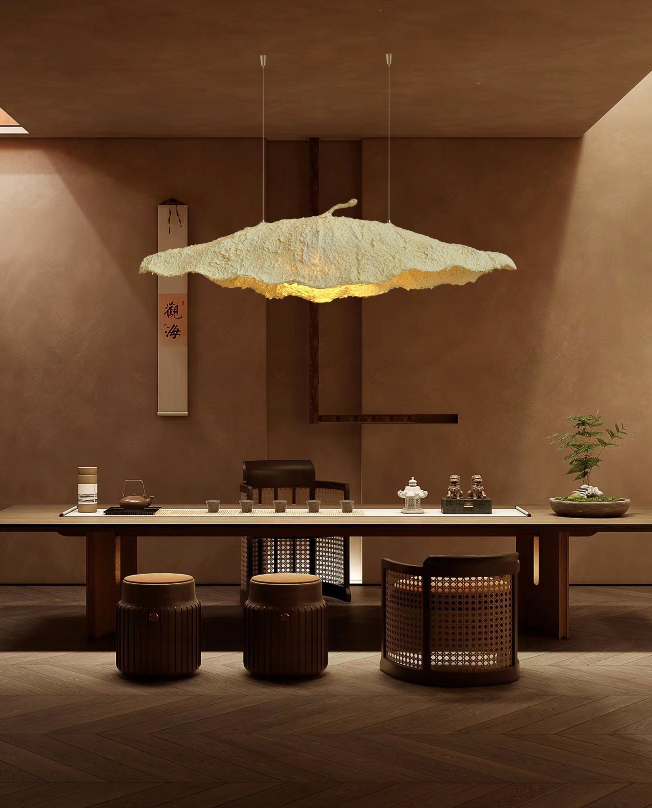 Altalis Artisanal Paper Pulp Pendant Light - Blowlighting
