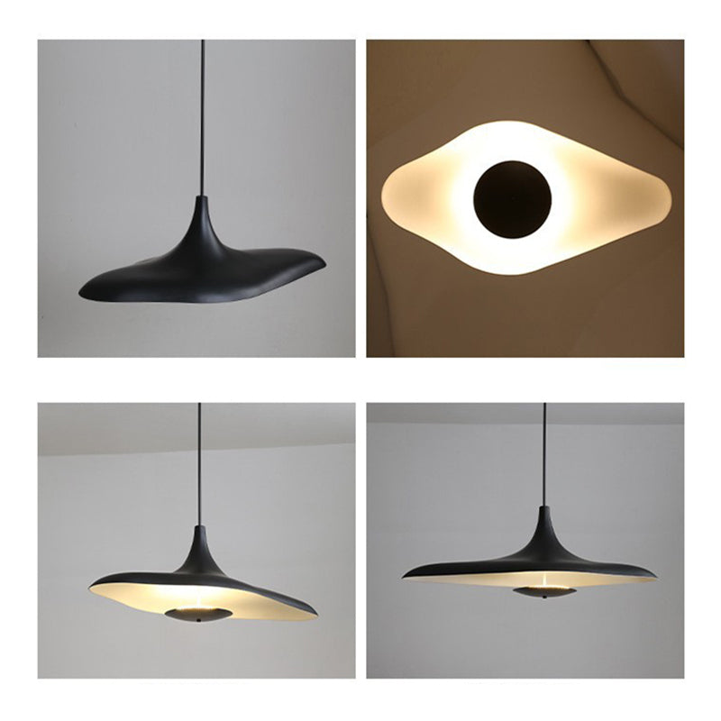 Arisha Suspension Irrégulière Moderne, Résine, Noir/Blanc, Salon