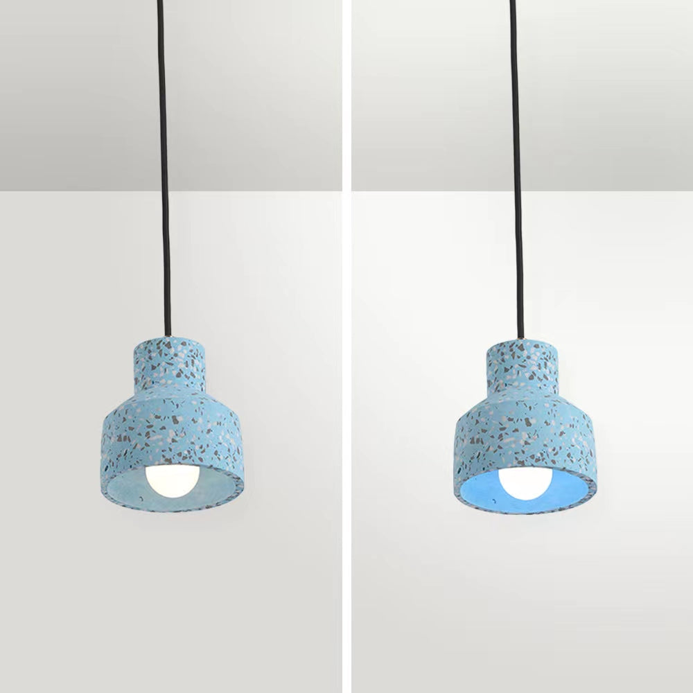 Valentina Suspension Rond Décor Nordique, Métal/Ciment, 4 Couleur, Salon
