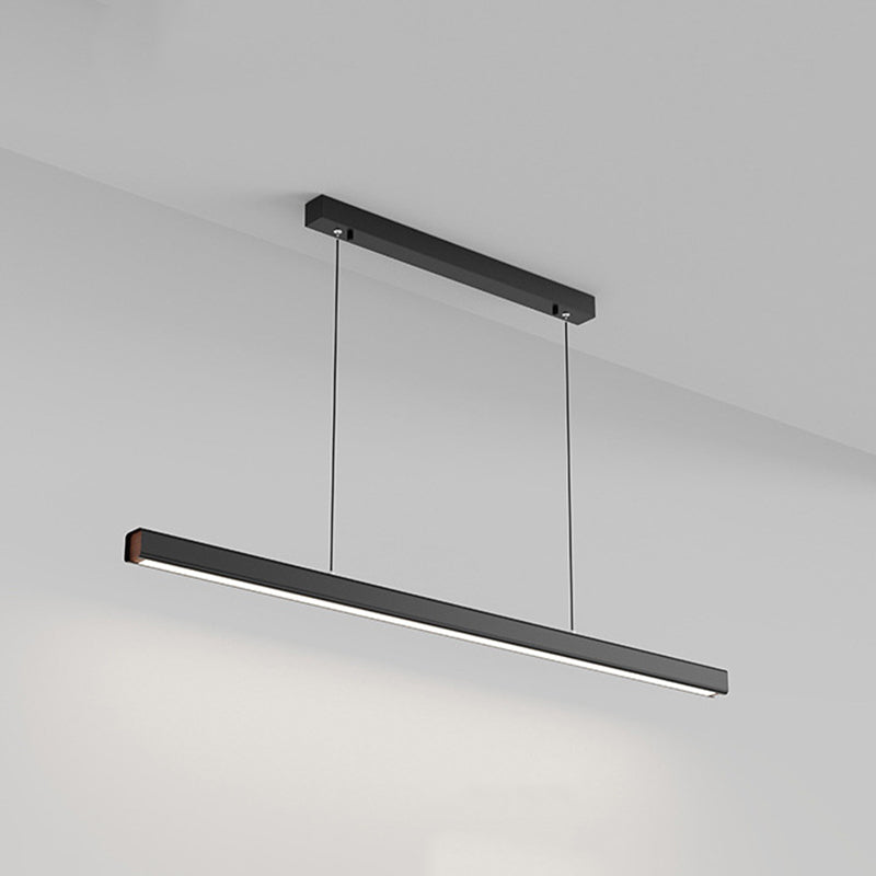 Ray Suspension Linéaire Moderne, Métal, Noir/Blanc, Salon
