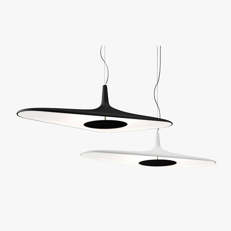 Arisha Suspension Irrégulière Moderne, Résine, Noir/Blanc, Salon
