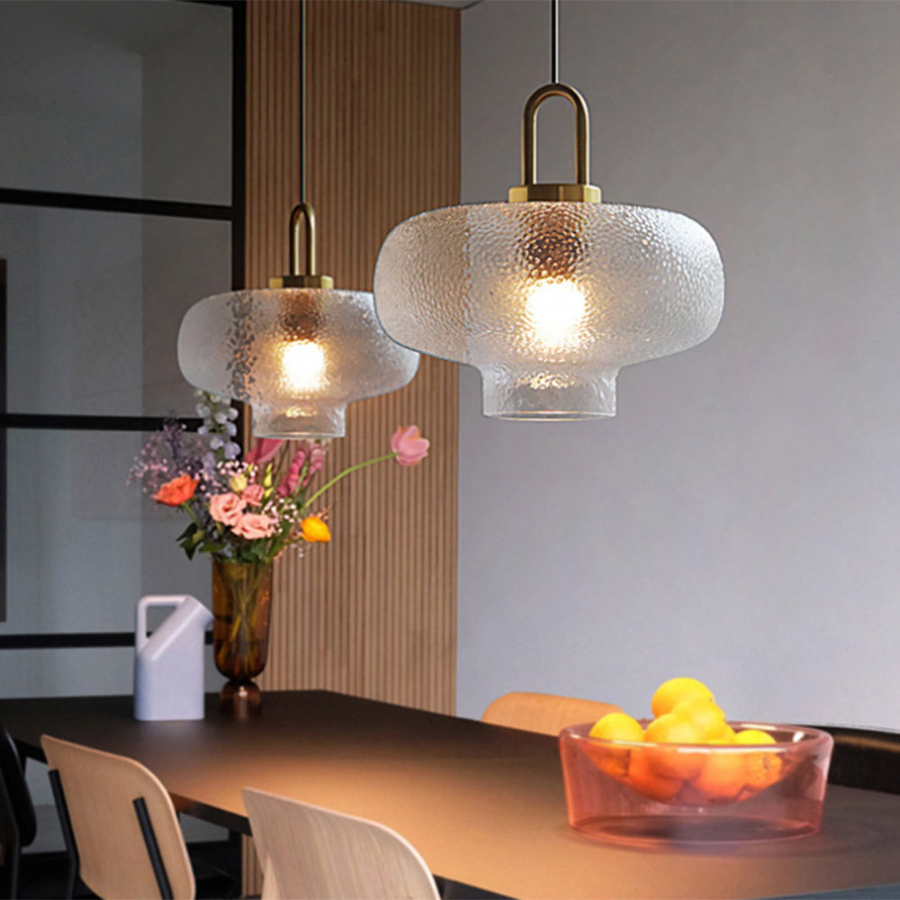 Valentina Design Luminaires Suspensions Métal Moderne LED Verre Or Salon/Chambre à Coucher