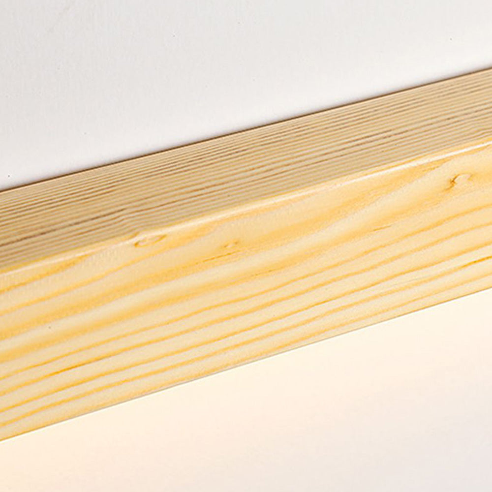 Muto Applique Murale Linéaire Minimaliste Bois Marron/Bois Chambre