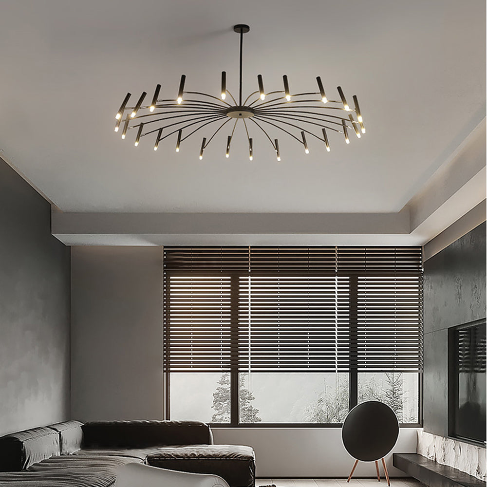 Arisha Lustre Simple Noir/Blanc Etude/Salon/Salle à Manger