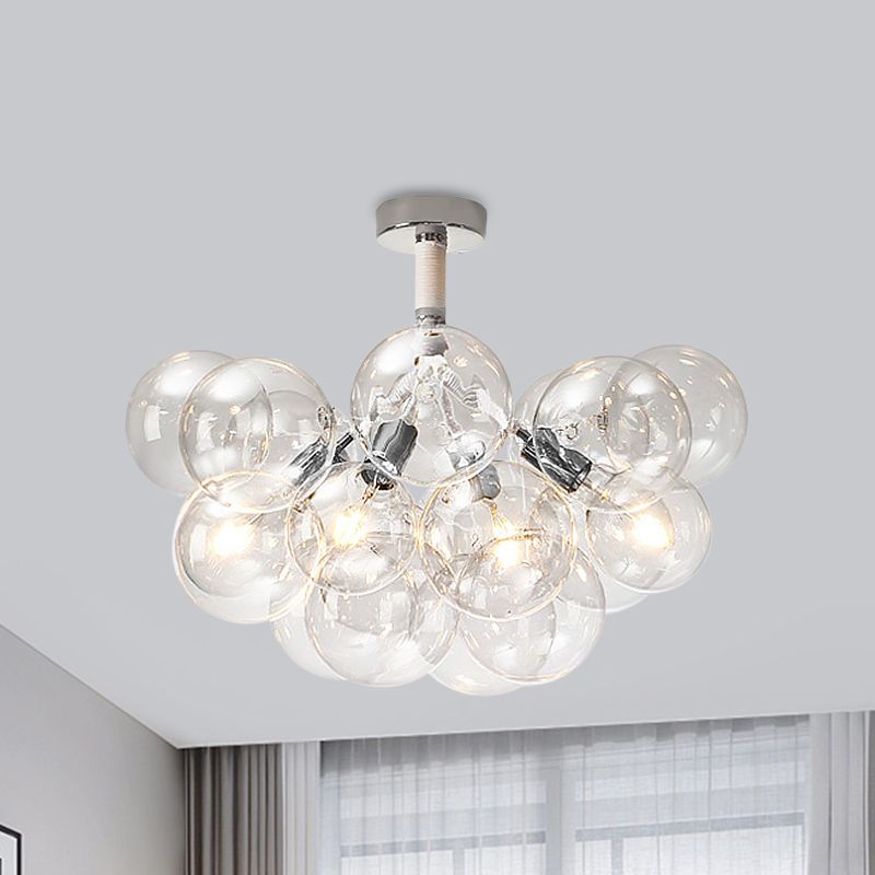 Valentina Moderne LED Plafonnier Doré/Chromé Verre Salle à manger