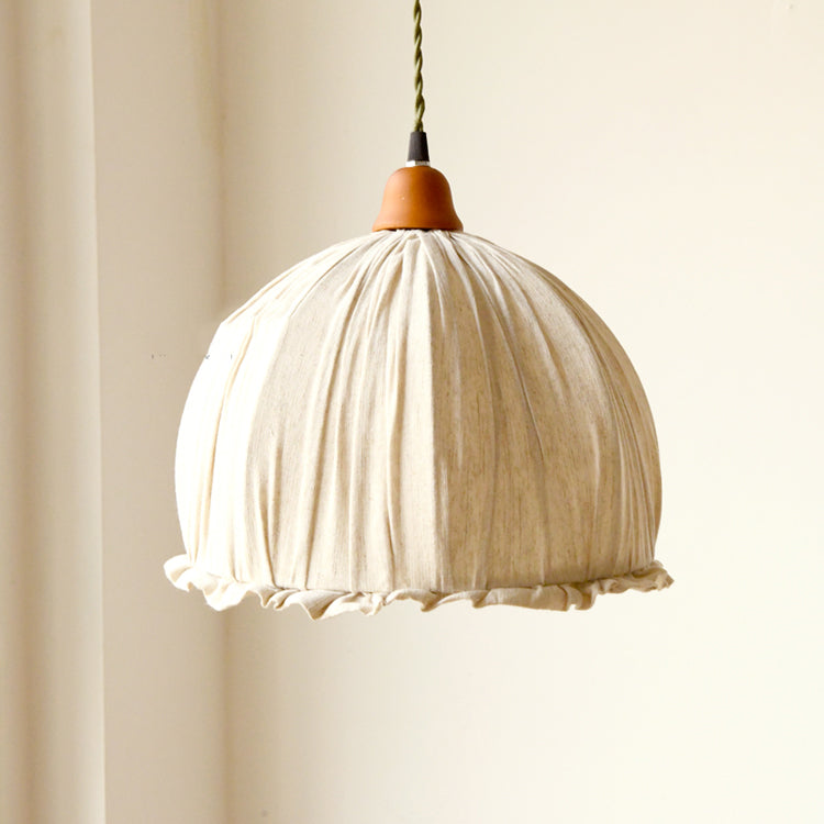 Arisha Suspension Dôme Vintage, Tissu, Beige, Salon/Chambre