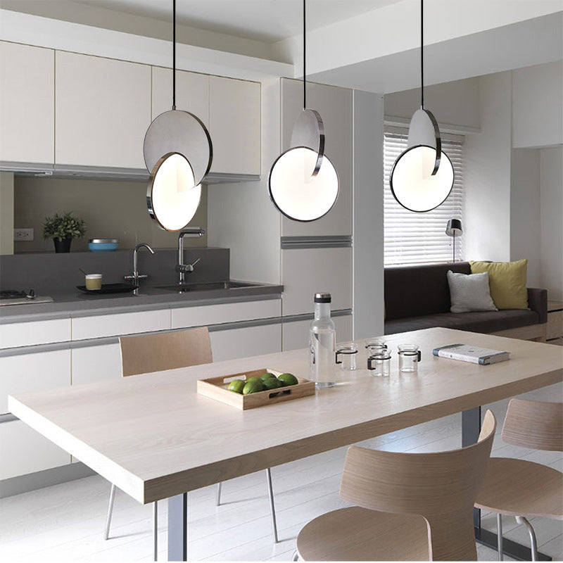 Arisha Luminaires Suspension Minimaliste Métal Or/Argent Salon