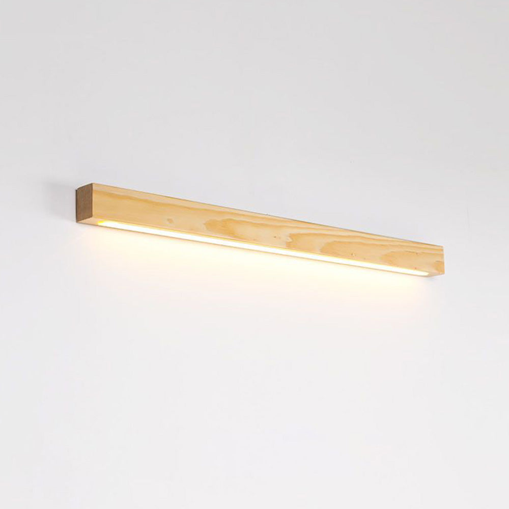 Muto Applique Murale Linéaire Minimaliste Bois Marron/Bois Chambre