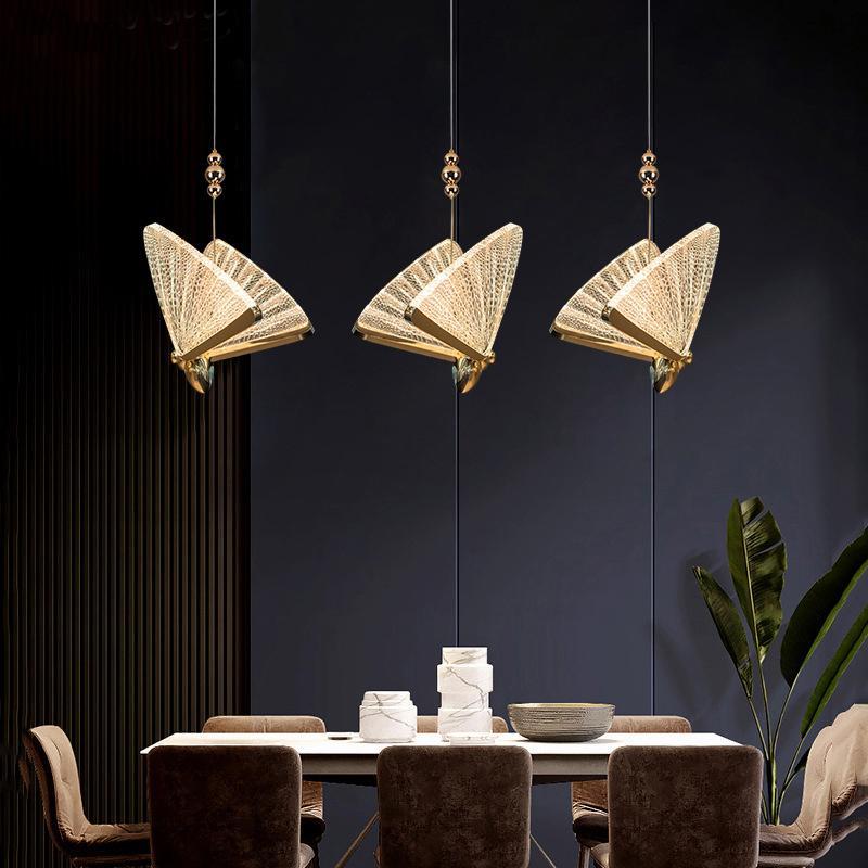 Arisha Moderne Luminaires Suspension Doré Animal