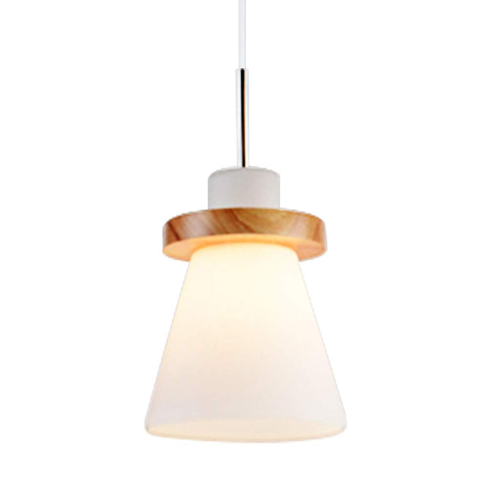 Valentina Minimalisme LED Suspension Bois Verre Chambre À Coucher/Salle À Manger