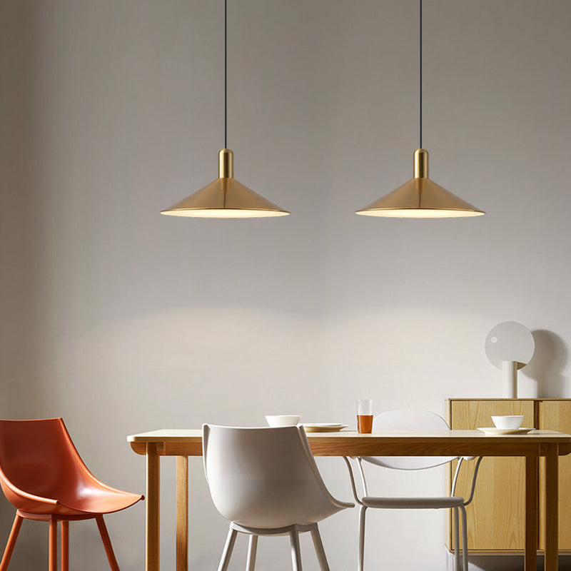 Arisha Suspension Moderne LED Acrylique/Métal, Noir/Blanc/Or, Salon