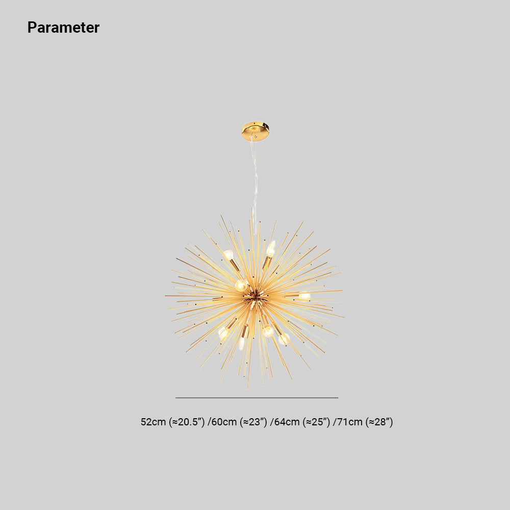 Valentina Design LED Suspension Or Métal Salle à manger Salon Chambre à coucher