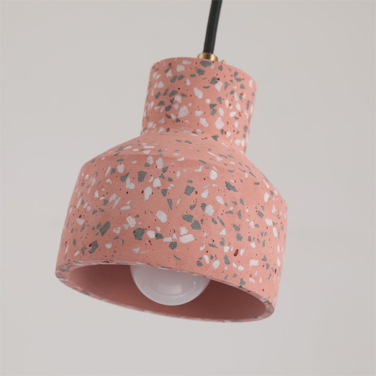 Valentina Suspension Rond Décor Nordique, Métal/Ciment, 4 Couleur, Salon