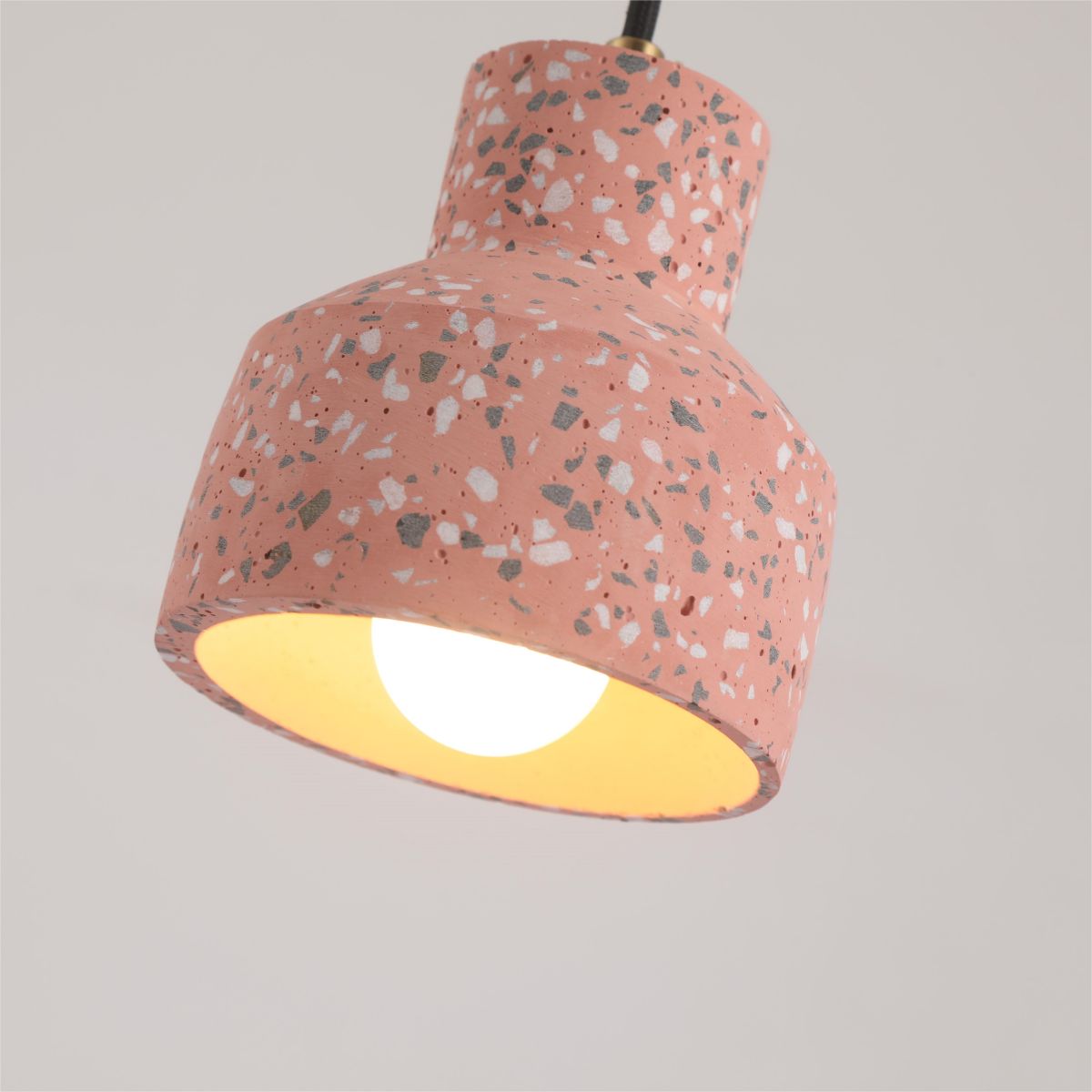 Valentina Suspension Rond Décor Nordique, Métal/Ciment, 4 Couleur, Salon
