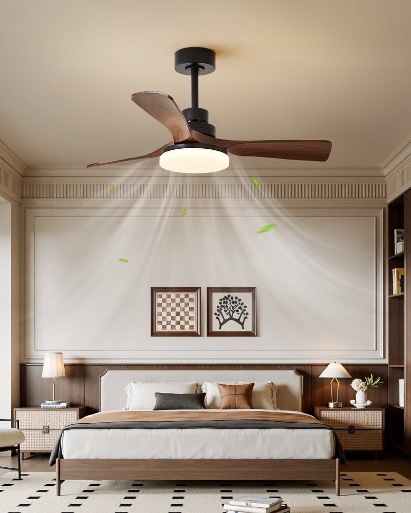 Nilo Modern Acrylic Metal Ceiling Fan Light