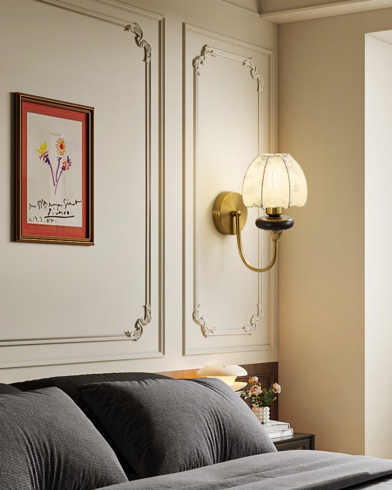 Amelie Art Florale Métal Bois Applique Murale