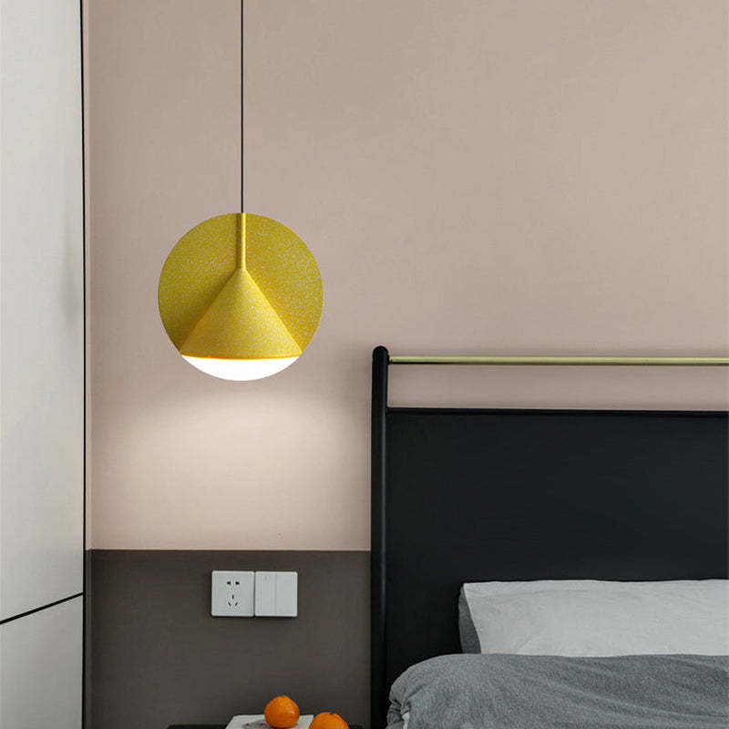 Valentina Suspension Dôme Moderne, Résine, Gris/Bleu/Jaune/Orange, Salon