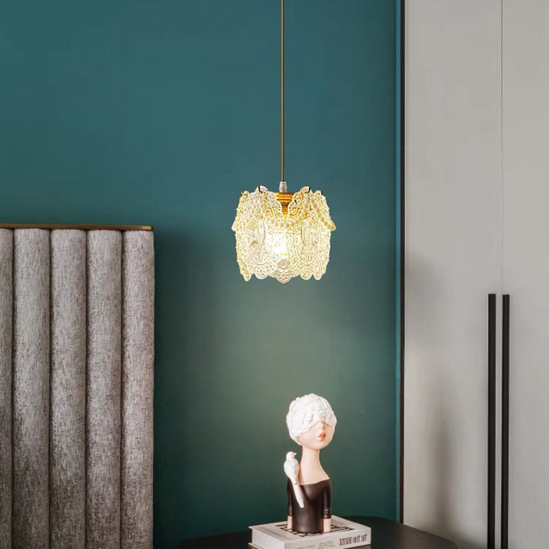Kristy Suspension LED Fleur Élegante Acrylique/Métal Salon