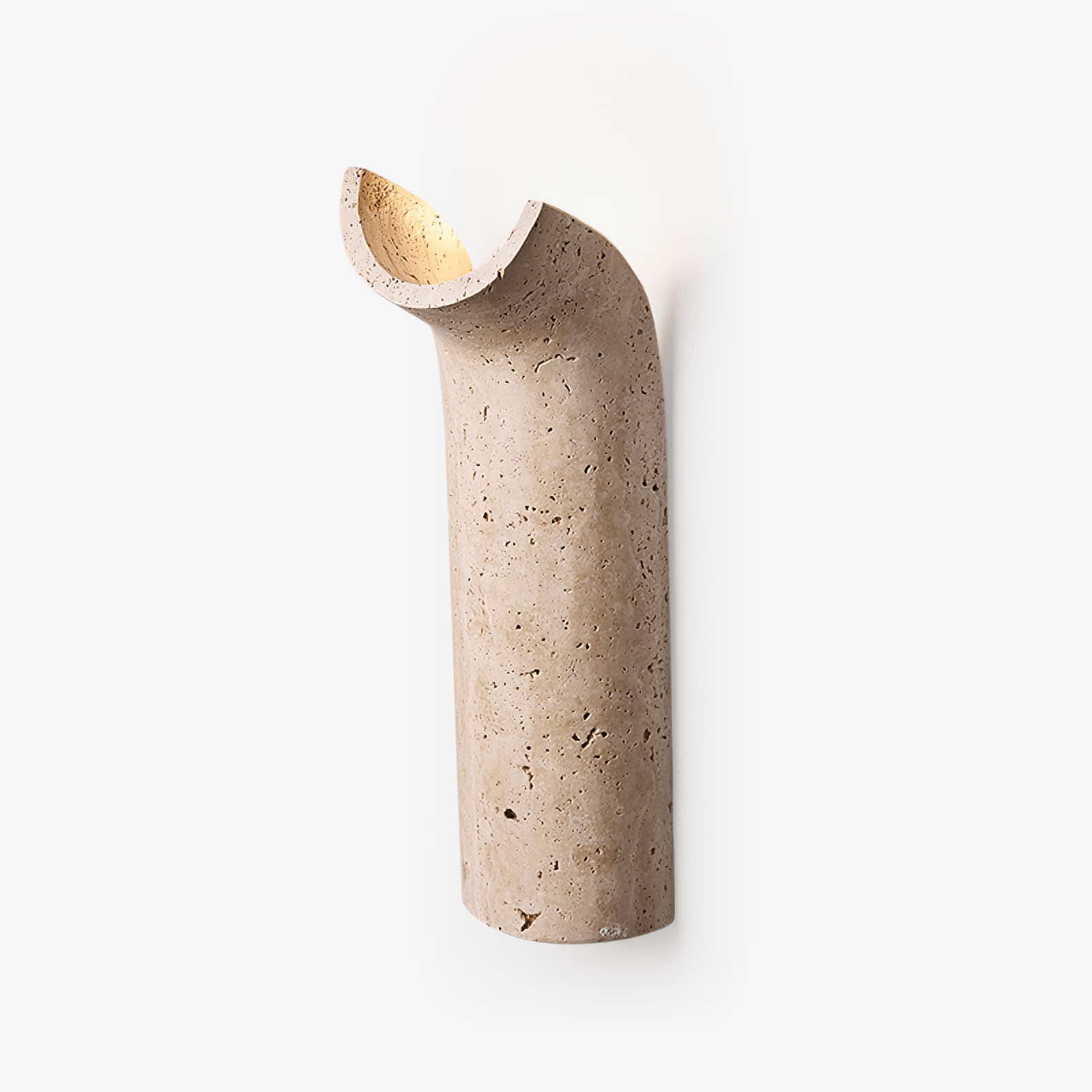 Lycoris Travertine Tapered Wall Light - Letslighting