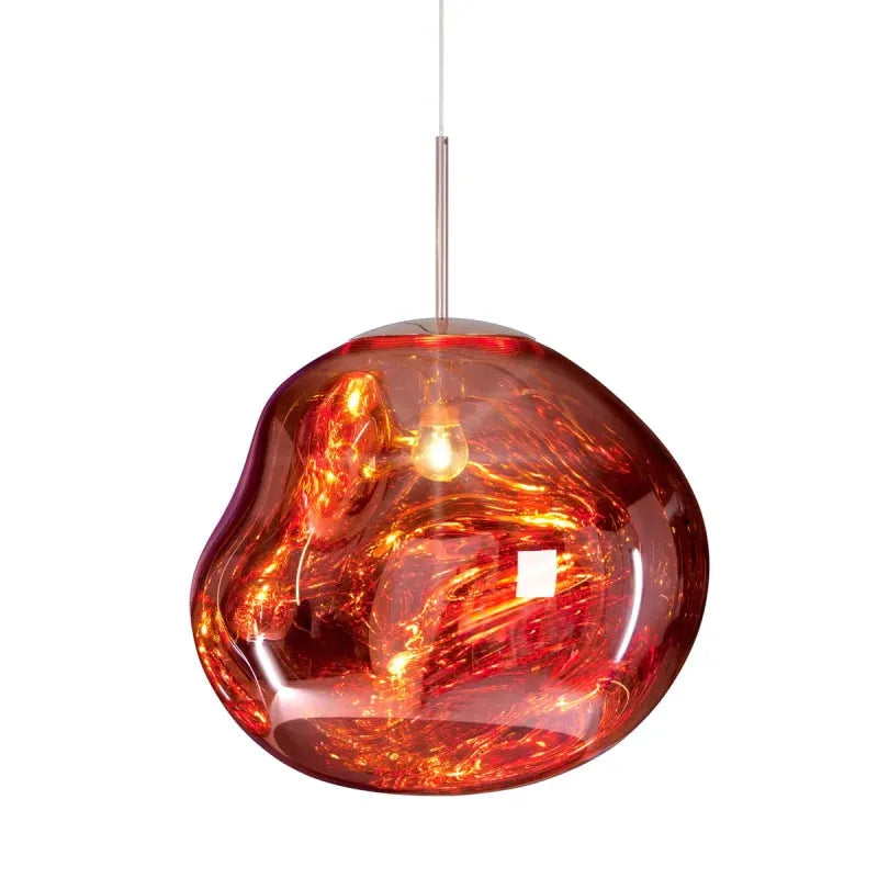 Valentina Suspension Moderne en Verre Coloré Irregulier