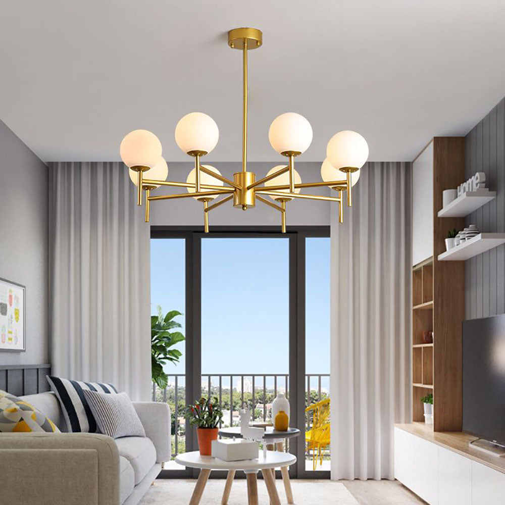 Silva Suspension Multi Nordique, Metal/Verre, Or/Noir, Chambre