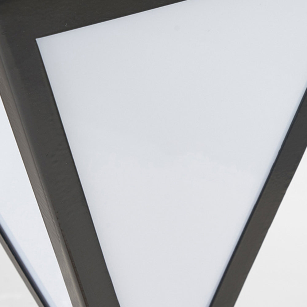 Ray Moderne LED Lampadaire Noir Métal/Verre Allée Exterieur