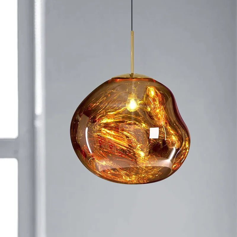 Valentina Suspension Moderne en Verre Coloré Irregulier