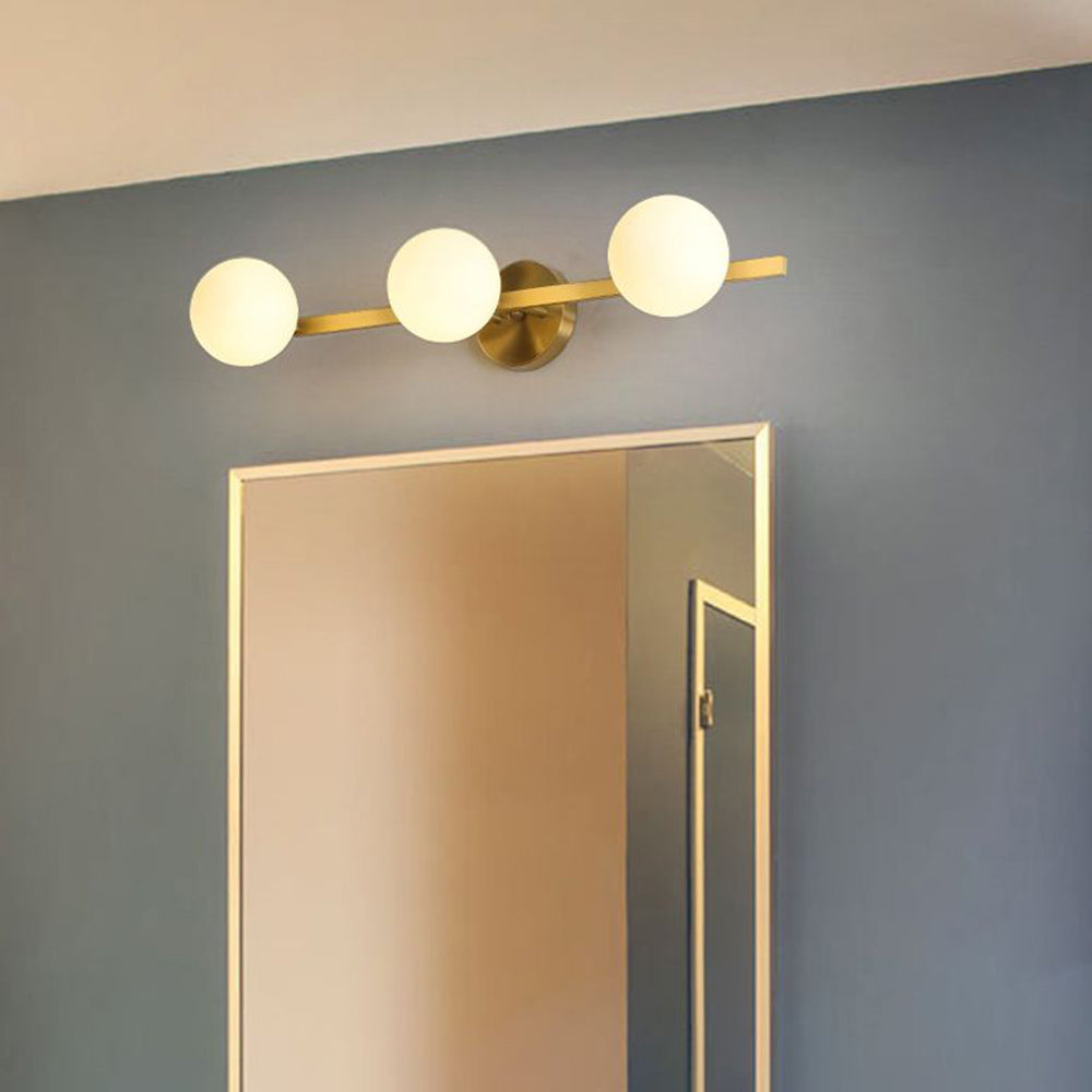 Valentina Applique Murale Design LED Linéaire Globe Moderne Métal/Verre Intérieur Salle de Bain