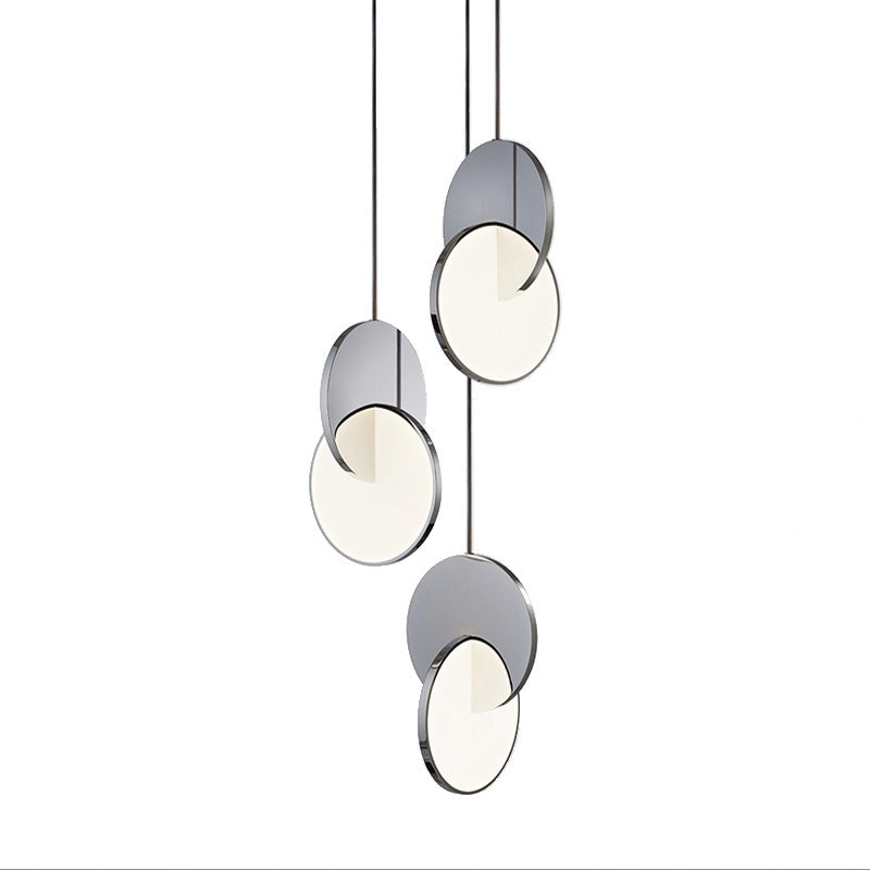 Arisha Luminaires Suspension Minimaliste Métal Or/Argent Salon
