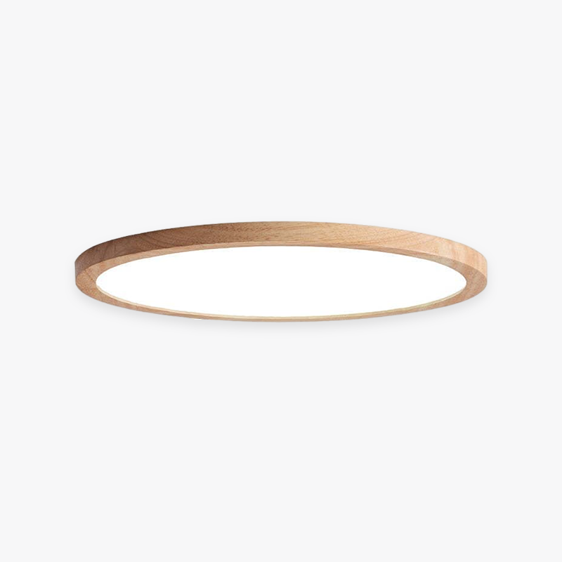 Muto Plafonnier Rond Moderne, Bois Salon
