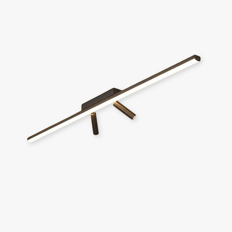 Aim Plafonnier Linéaire Nordique Métal/Gel de Silice Salon