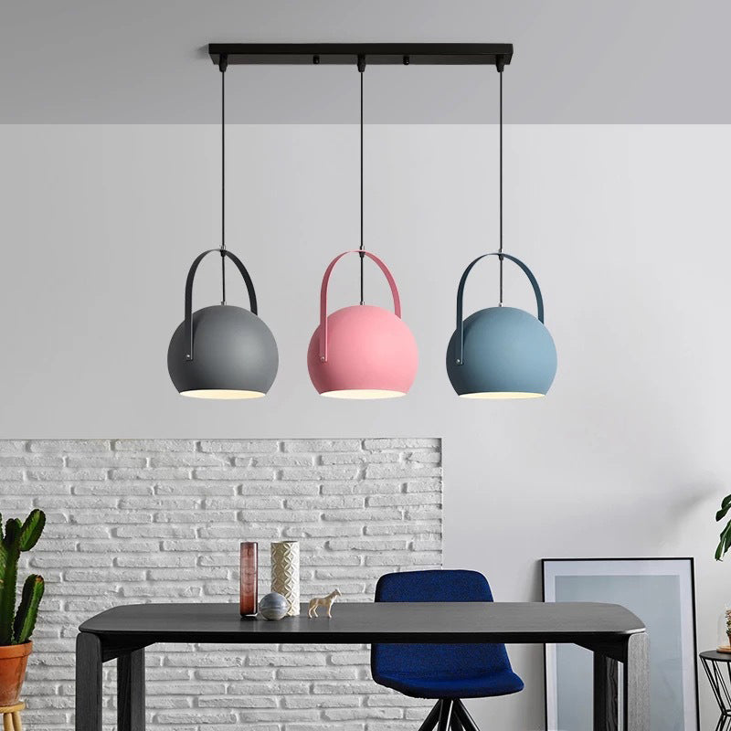 Valentina Suspension 5 Couleurs LED Décor Nordique Métal Salle à Manger