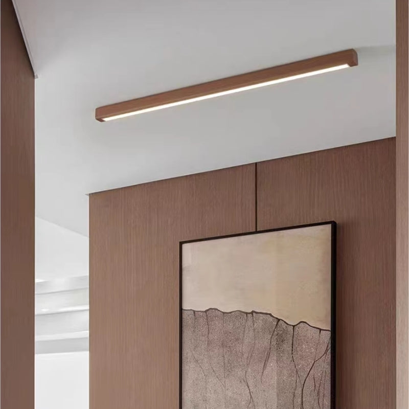 Ray Plafonnier Longue Linéaire Simple, Bois, Couloir/Chambre