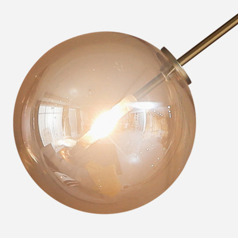 Valentina Lampadaire Globe Moderne, Métal/Verre, Or, Salon