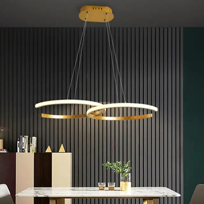 Arisha Luminaires suspension de lumière pendante de l'anneau LED pour la salle à manger