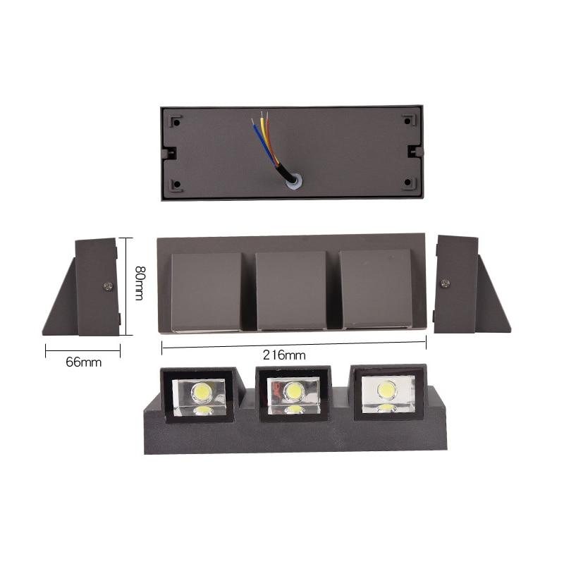 Ray Applique Murale Linéaire Moderne Simple, Métal, LED, Noir, Jardin