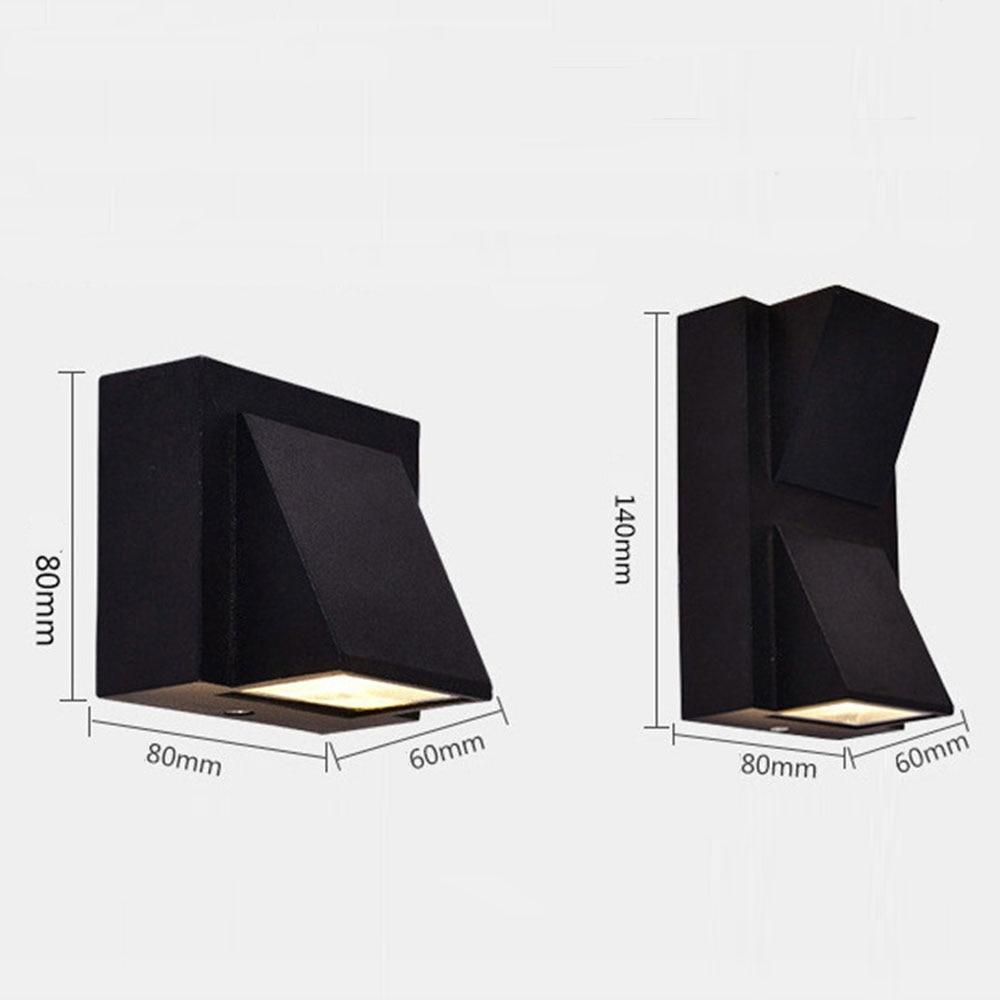 Ray Applique Murale Linéaire Moderne Simple, Métal, LED, Noir, Jardin